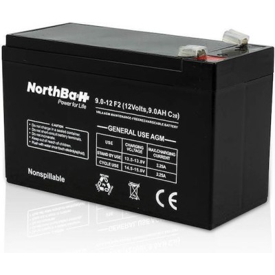 Northbatt Μπαταρία UPS με Χωρητικότητα 9Ah και Τάση 12V